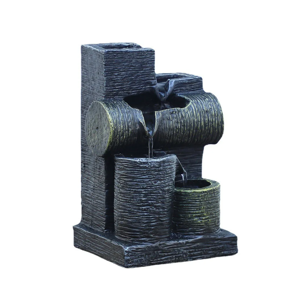 

Фонтаны для воды, комнатный водопад, мини-фонтан для спальни, декора гостиной, 5-уровневый расслабляющий набор