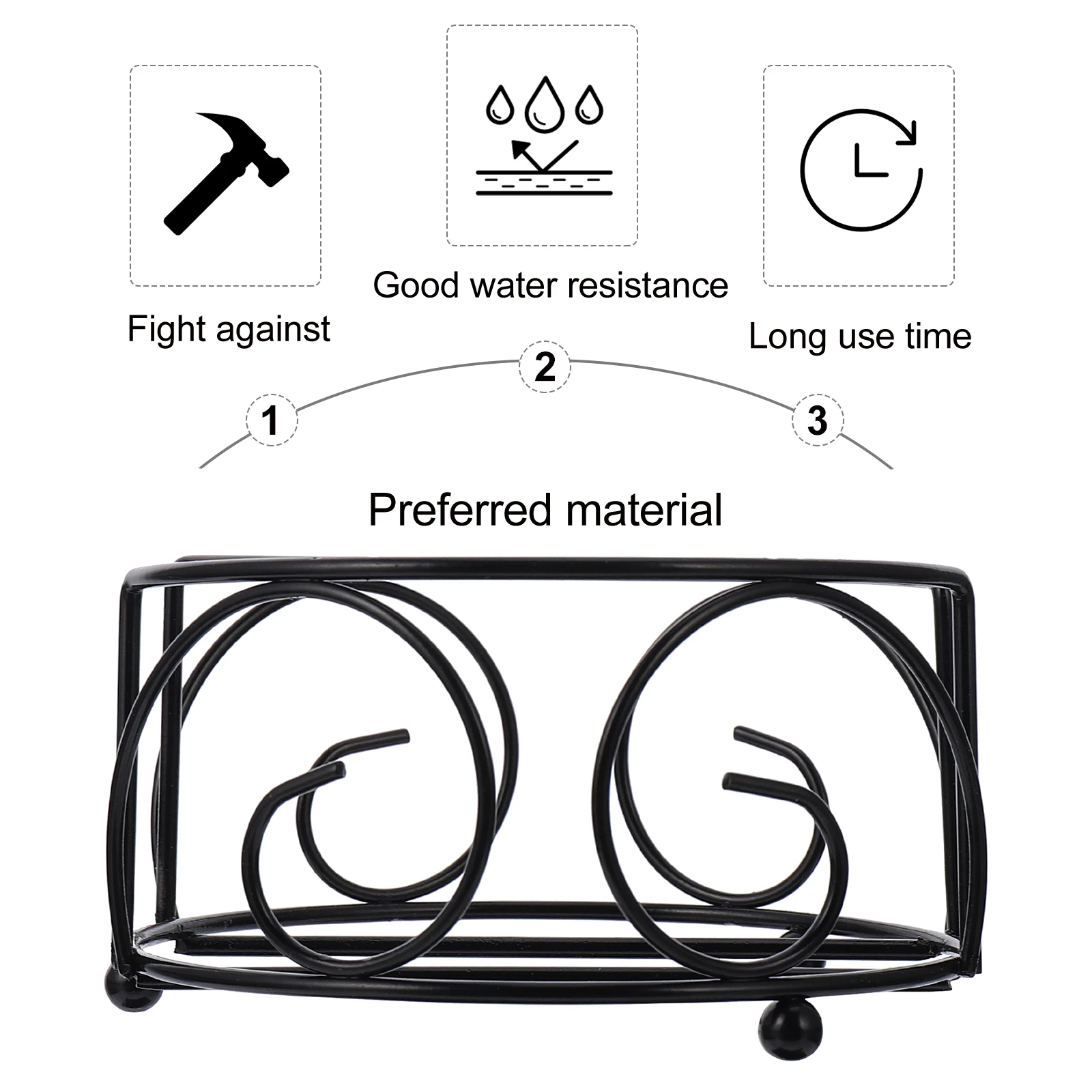 

Coaster Holder Cup Mat ganizer Simple Placemat Rack Iron Metal Kitchen Gadget Storage Office Decor