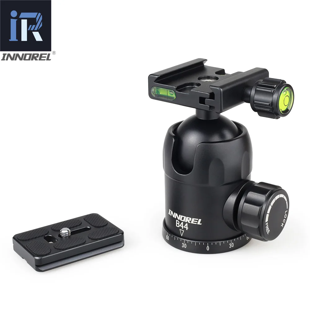 Camera Tripod Ball Head-INNOREL B44/36/32 CNC All Metal Process Rotating Panoramic BallHead with Quick Release Plate Arca Swiss