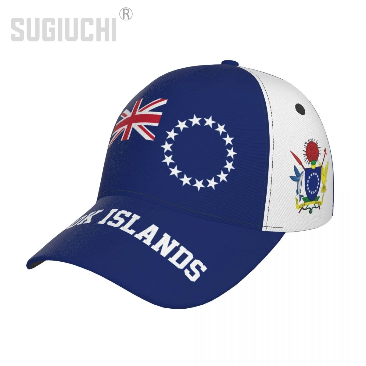 

Unisex Cook Islands Flag Adult Baseball Cap Patriotic Hat for Baseball Soccer Fans Men Women