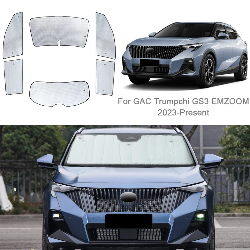 

Car Sunshades UV Protection Cover Side Window Curtain Sun Shade Visor Mat Windshield For GAC Trumpchi GS3 EMZOOM 2023 2024 2025