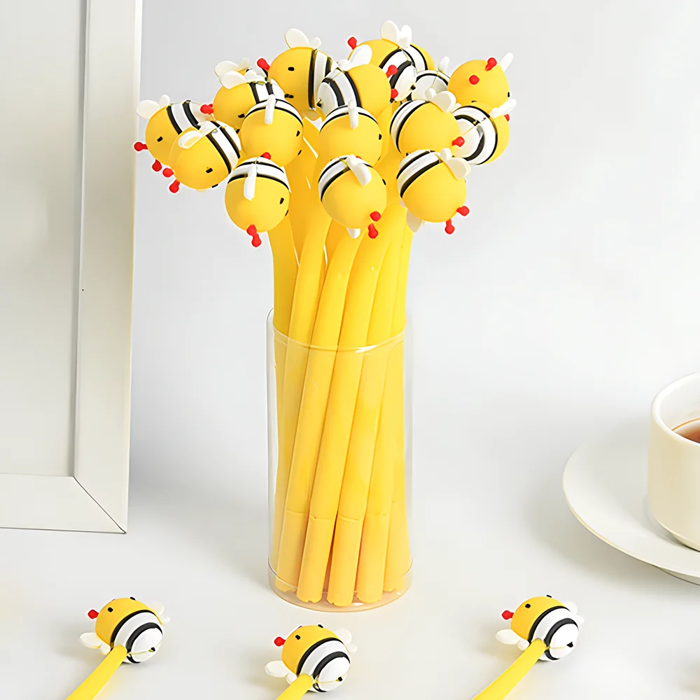 Ausgefallener Kawaii-Honigbienen-süßer, lustiger Gel-Tintenstift, hochwertige, elegante Stifte, Mädchen, ästhetisches Briefpapier, Schule, Schreibtagebuch-Versorgung