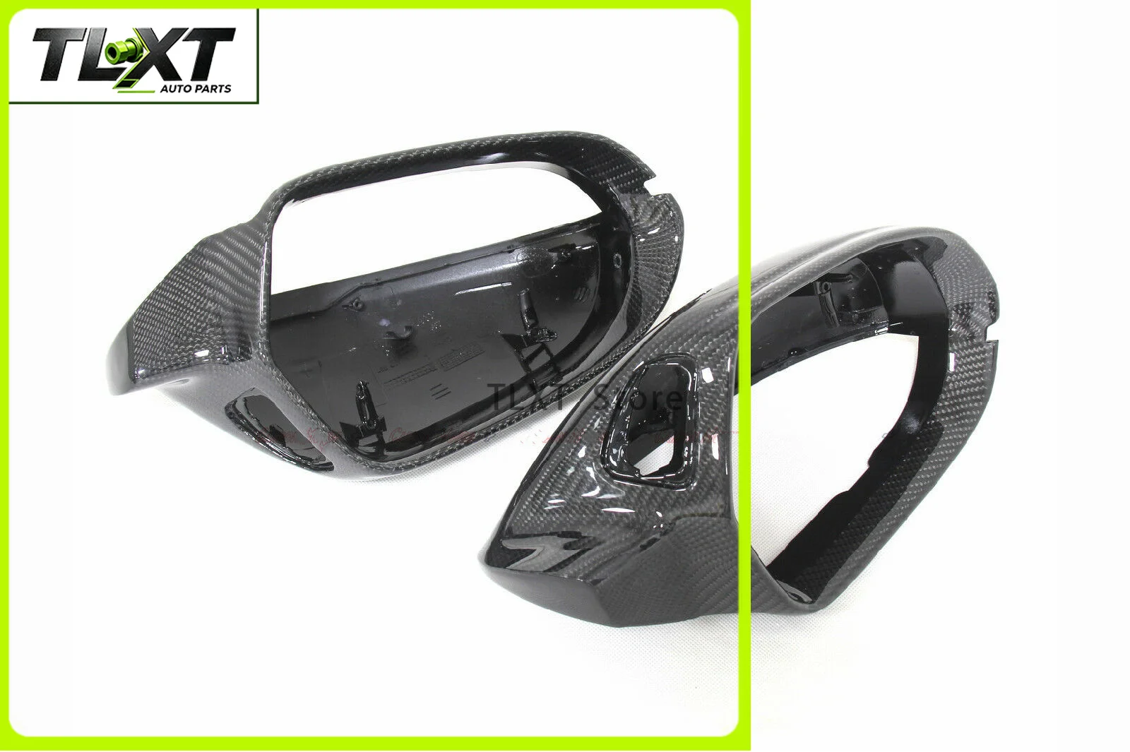 For Audi A6 S6 RS6 C7 2012-2018 Mirror Cover Real Carbon Fiber Exterior Side Rear View Caps Rearview Shell Replacement Housing