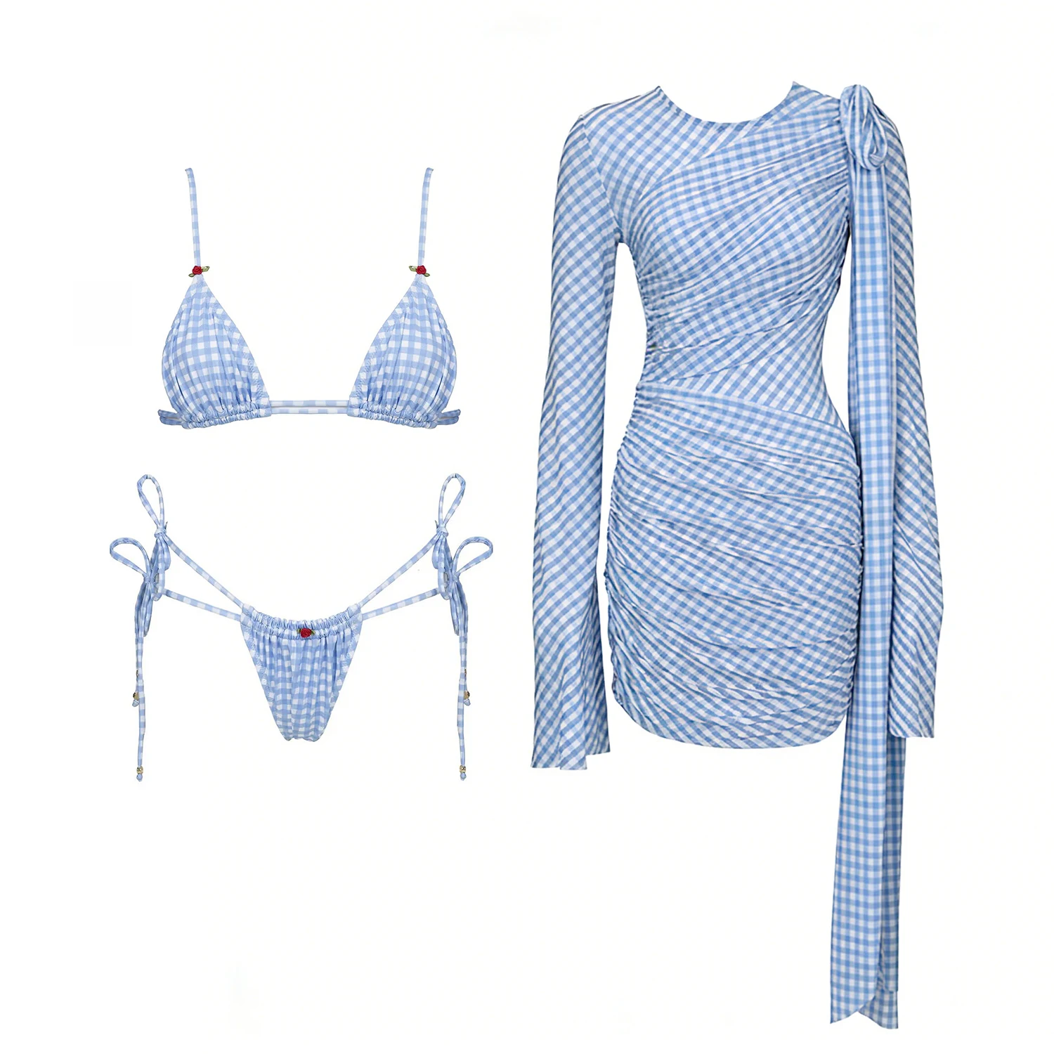 Micro Bikinis 2026 Neue Bademode Damen Badeanzug Sexy Brasilianisches Bikini-Set Bedruckte Strandkleidung Push-Up Badeanzug Biquini Damen