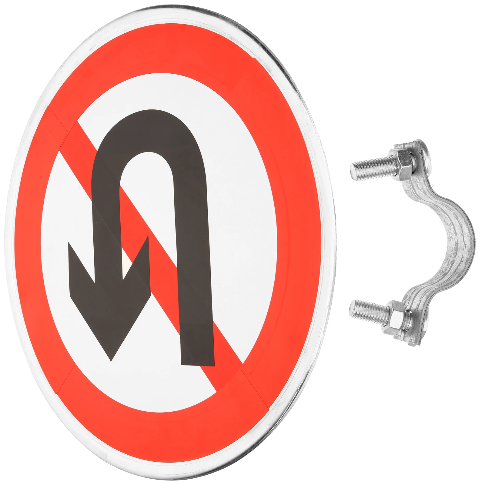 

Reflective No Turn Around Sign Metal Driveway Road Privacy Durable Easy to Read Eye Catching Weatherproof Convenient Operation