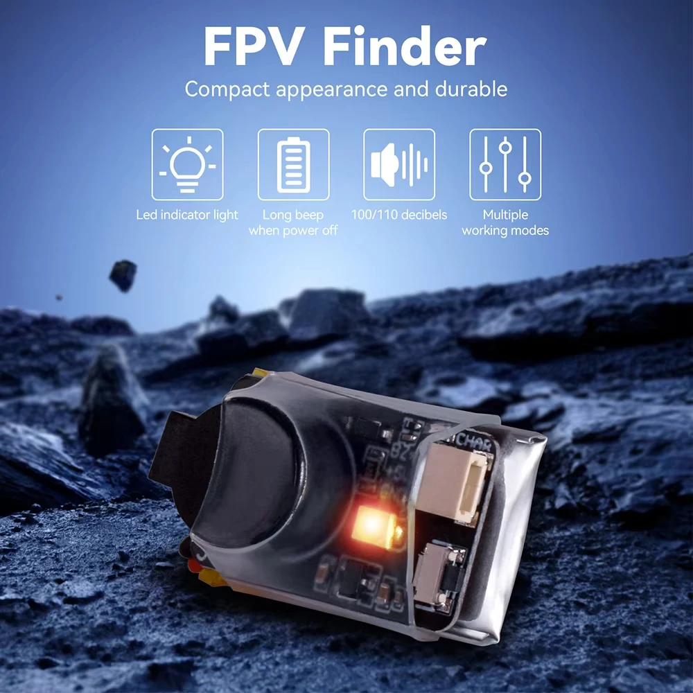 JHEMCU 5V Buzzer Tracker JHE42B/JHE42B_S/JHE20B with LED Alarm 110dB for FPV Racing Drone Original Equipment