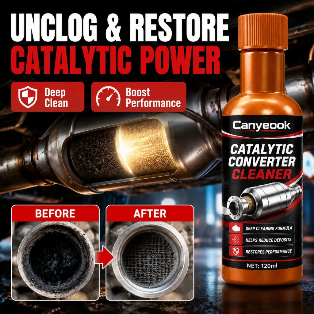CANYEOOK Katalysator-Reiniger 120ml, Kohlenstoffablagerungs-Wartungsreiniger für Auto-Abgasanlagen – Detail 5