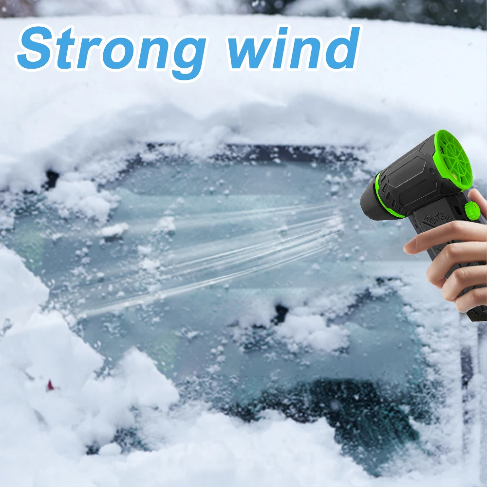 Handheld Turbo Jet Fan 16000mAh Car Violent Air Gun 500g Thrust Stepless Speed High Power Turbofan Leaf Blower Strong Wind 56m/s