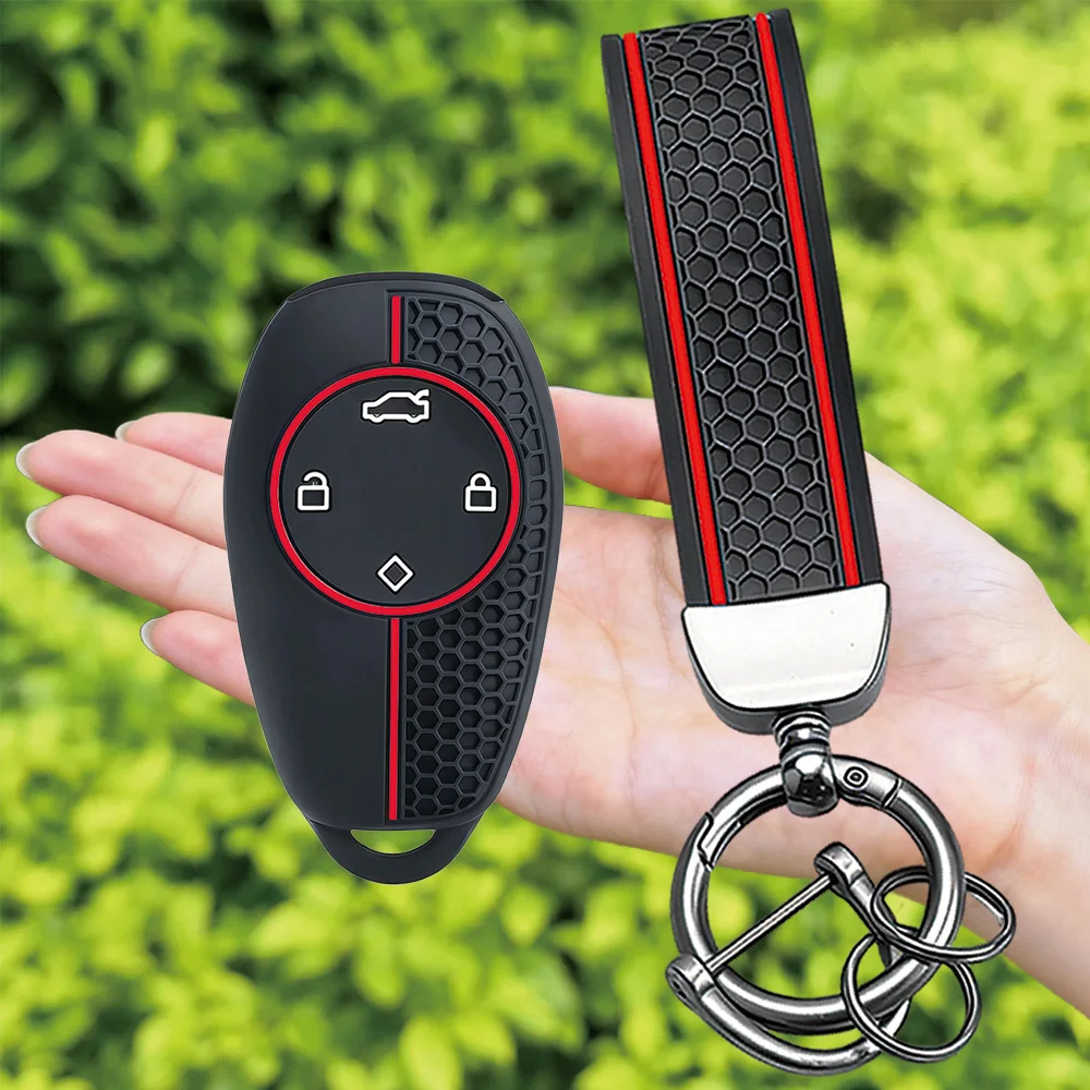 Keychain Silicone Remote Car Key Case Holder Key Cover Shell For leapmotor Zero run t03 2022 c11 s01 C01 Key Case Accessories