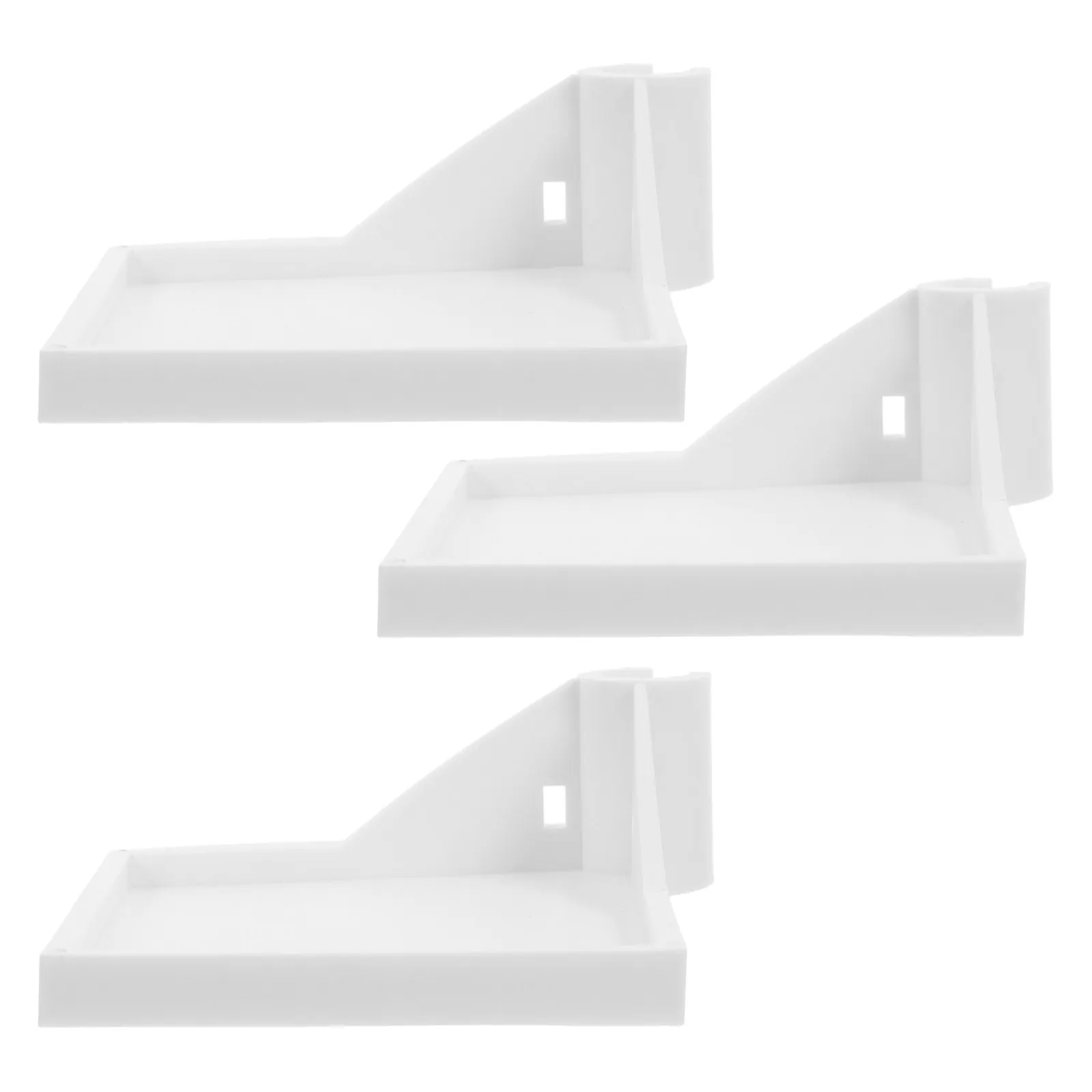 3Pcs Grow Tent Corner Shelf Plastic Stand 16Mm for Plant Shelf and Hygrometer Holder Grow Tent Corner Stand