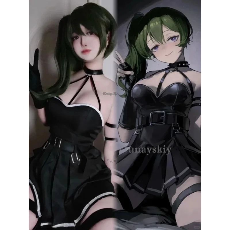 2025 frieren além do fim da jornada ubel cosplay traje peruca anime vestido unbel uniforme luvas meias primeira classe mago dia das bruxas