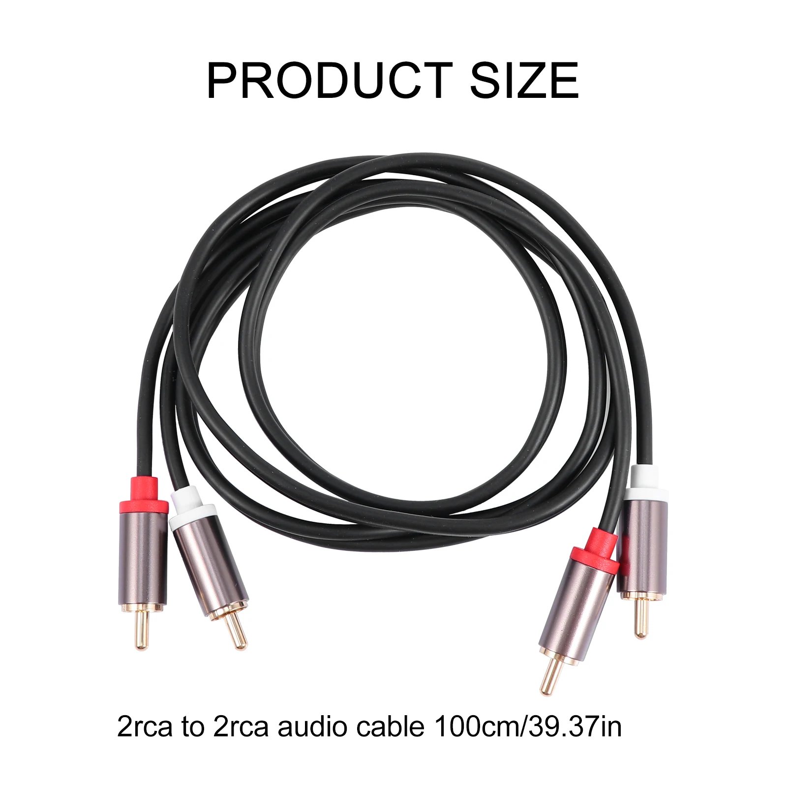 

Aluminum Alloy Audio Cable All Copper Conductor Braided Shielding Gold Plated Plug Wear Resistant Durable High for Home