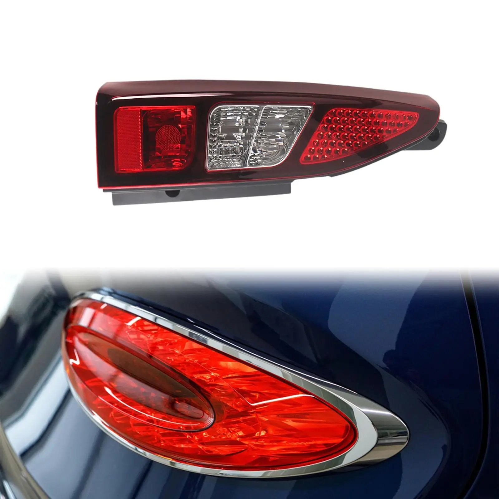 Ensemble de feux arrière 9677205080, éclairage automobile pour Peugeot Partner MK2 Van 12-18, pièces de réparation faciles à installer