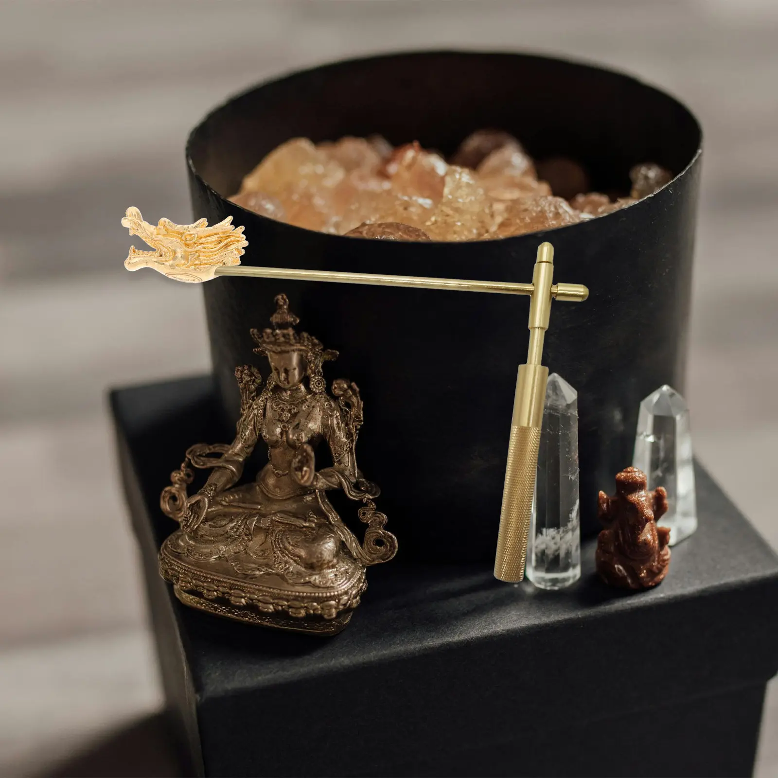 Copper Dragon Head Dowsing Rod Unique Feng Shui Tool Divining Water Witching Treasure Locating Spiritual