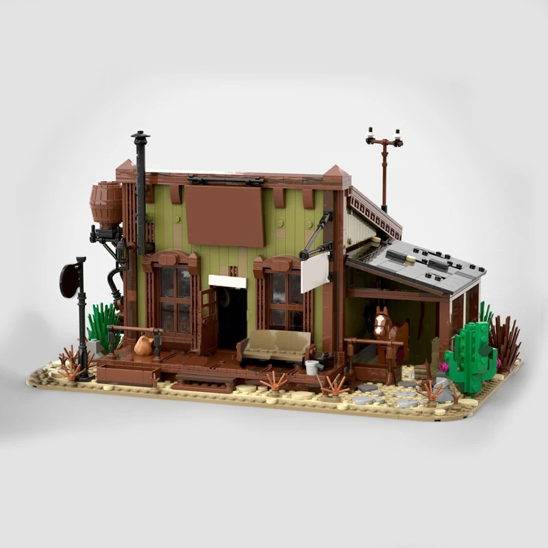 2143 pièces Blocs de construction modulaires personnalisables MOC, thème Bureau de poste de rue de ville, technologie éducative pour enfants, jouet de bricolage pour garçons, cadeaux de vacances