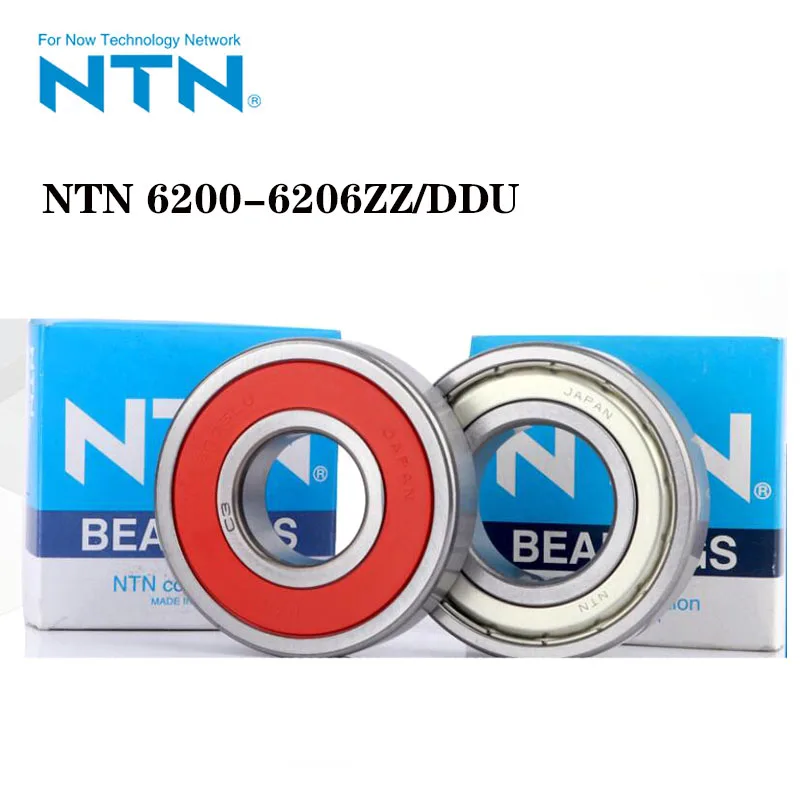 NTN Japan Original Import 6200 6201 6202 6203 6204 6205 6206ZZ DDU Deep Groove Ball Bearing ABEC-9 High Speed Metal Rubber Cover