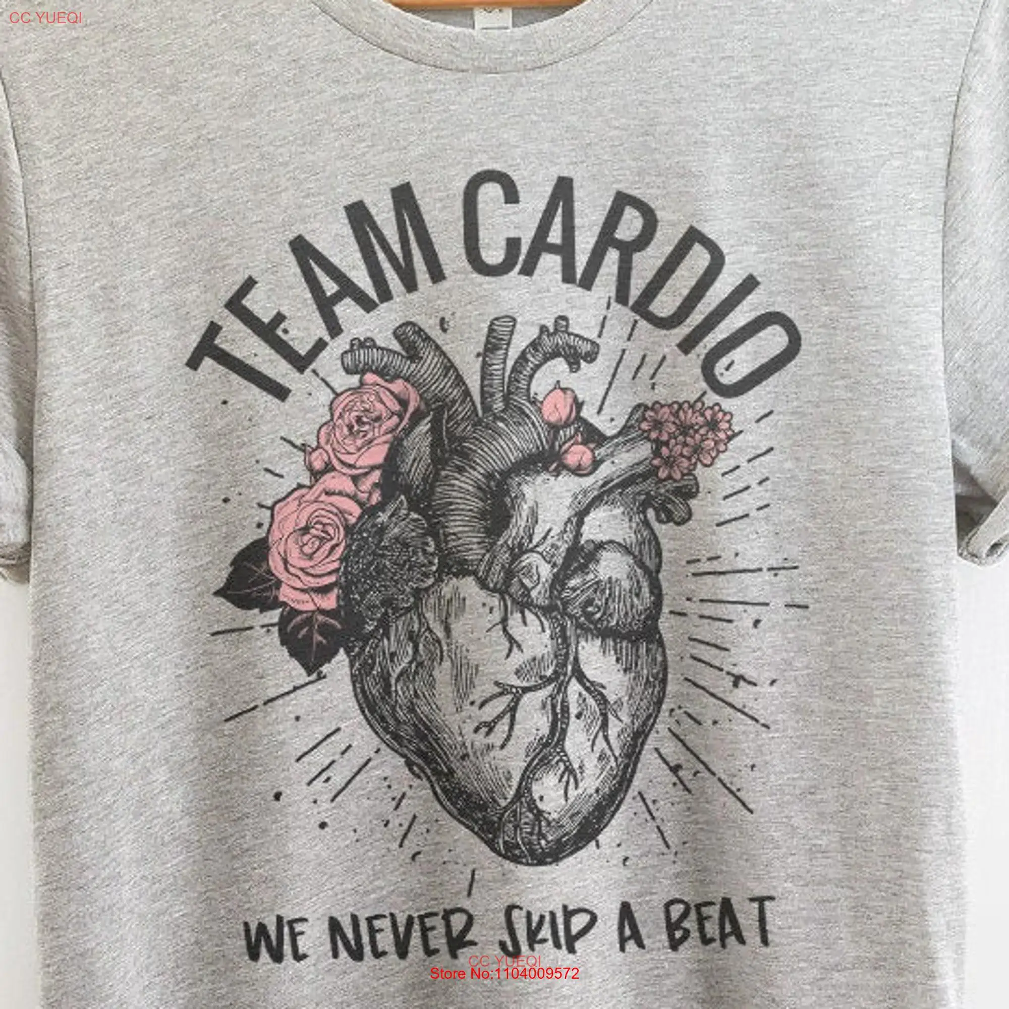 HearT T Shirt Anatomy Human Nerd Anatomical Doctor Cardiologist Clothing long or short sleeves