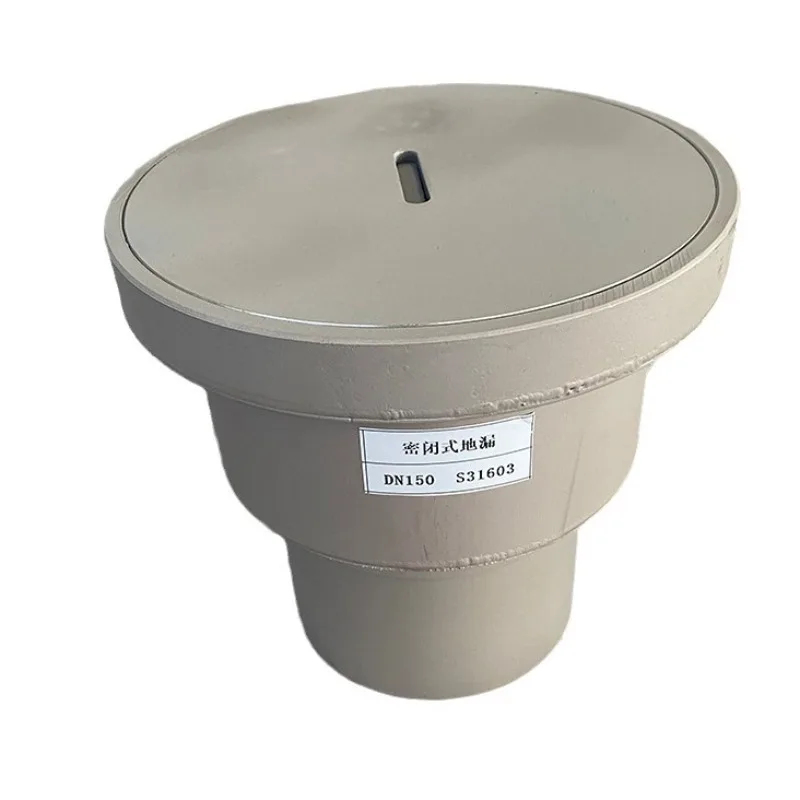 

Stainless steel closed floor drain 304 stainless steel cleaning port DN100 stainless steel water-sealed closed floor drain