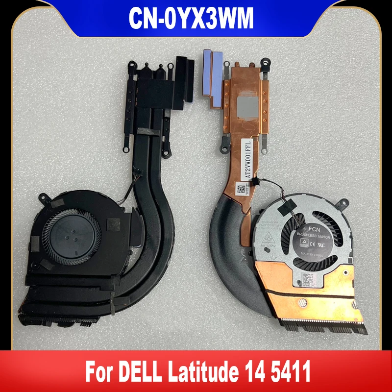 

0F3TXM New Original For Dell Latitude 14 5411 Laptop Cooling Fan Cooler Fan With Heatsink F3TXM CN-0F3TXM EG50060S1-C490-S9A