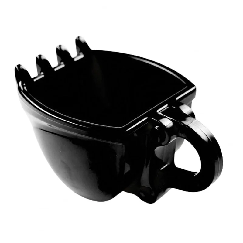 1Pc 330ML Excavator Bucket Mold Cup Coffee Mug Water Drinking Bucket Cup Tea Kitchen Drinkingware Black