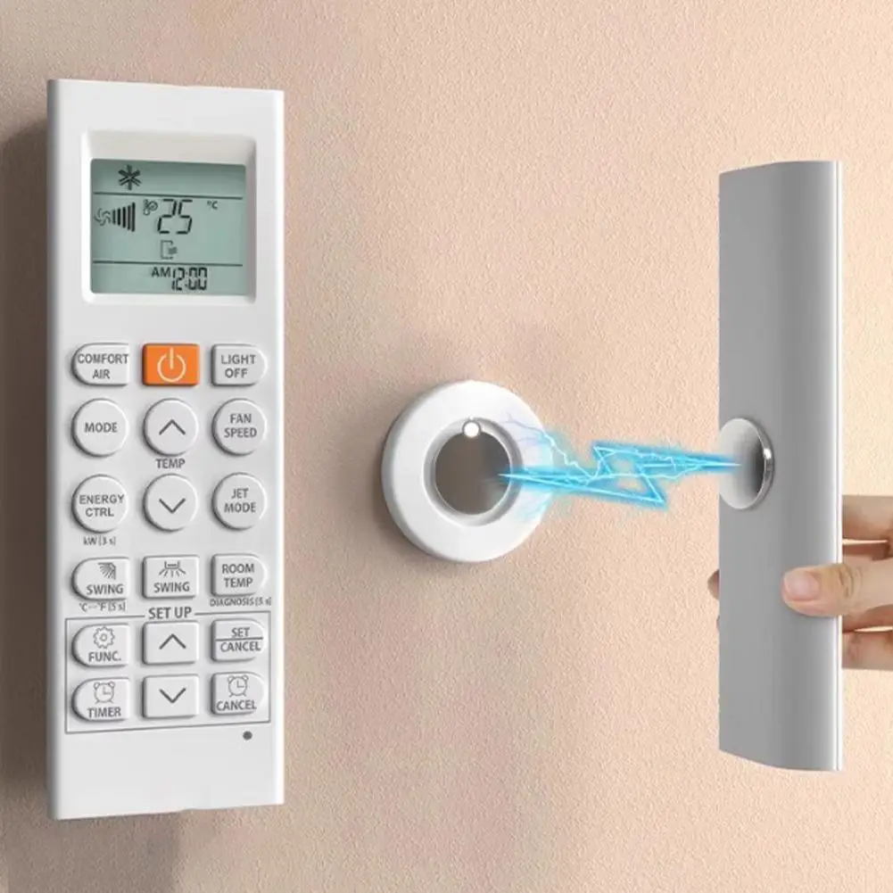 Magnetic Remote Control Holder Wall Mount No-Drilling Strong Adhesive Storage Hook Anti-Lost Organizer for TV Air Conditioner view 6