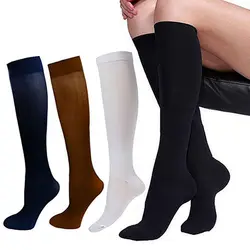 Thigh-High 29-31CM Compression Outdoors Stockings Pressure Nylon Varicose Vein Stocking Travel Leg Relief Pain Support