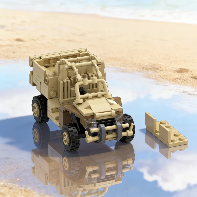 

Набор из 189 деталей MOC: Модель спецназа США LTATV MRZR. Креативный конструктор для демонстрации, коллекционный подарок, декор для детей. Премиум-качество.
