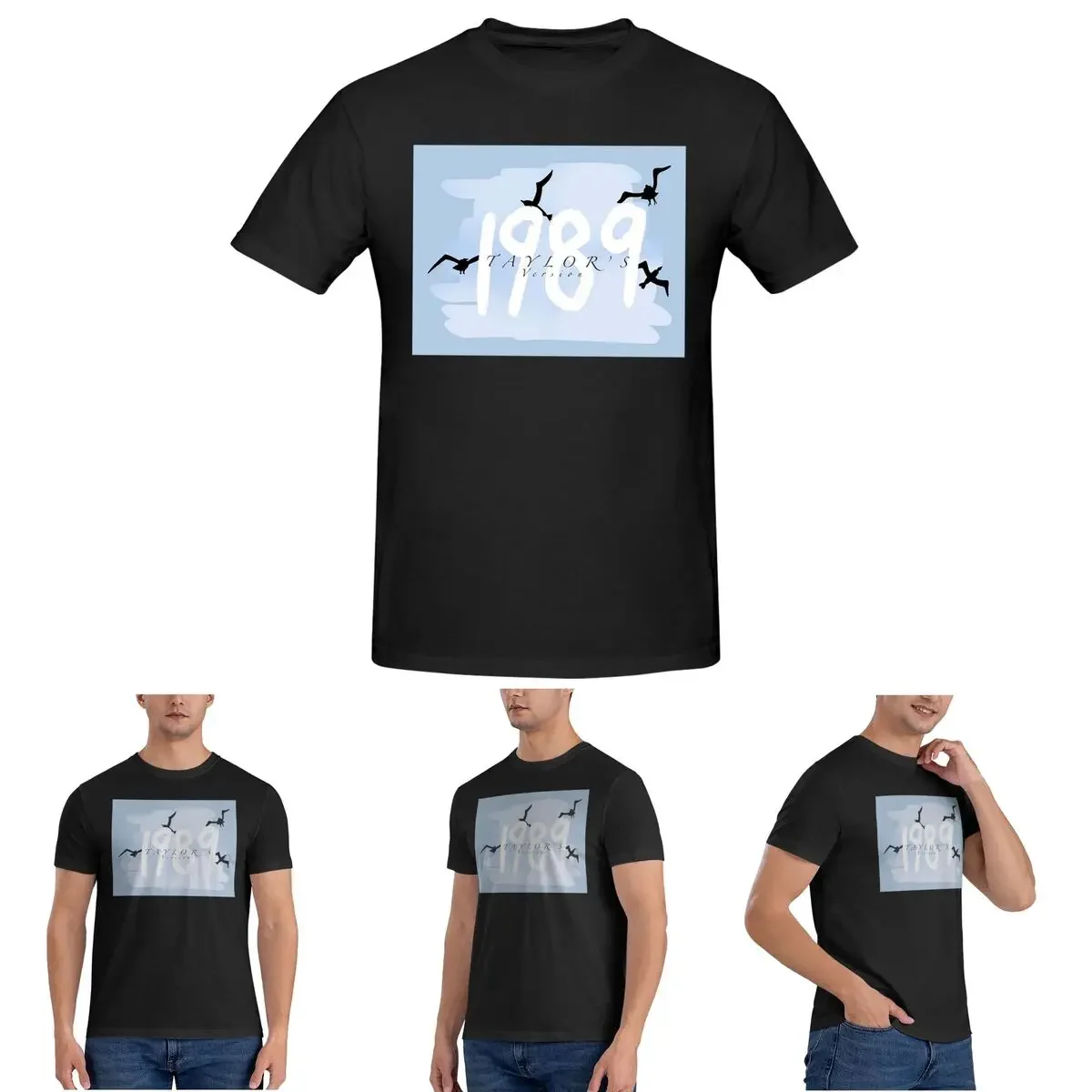 1989 Taylor's Version T-Shirt for Men Cotton Plus Size T Shirts Men's Short Sleeve Crew Neck Summer Clothes Tops S-6XL