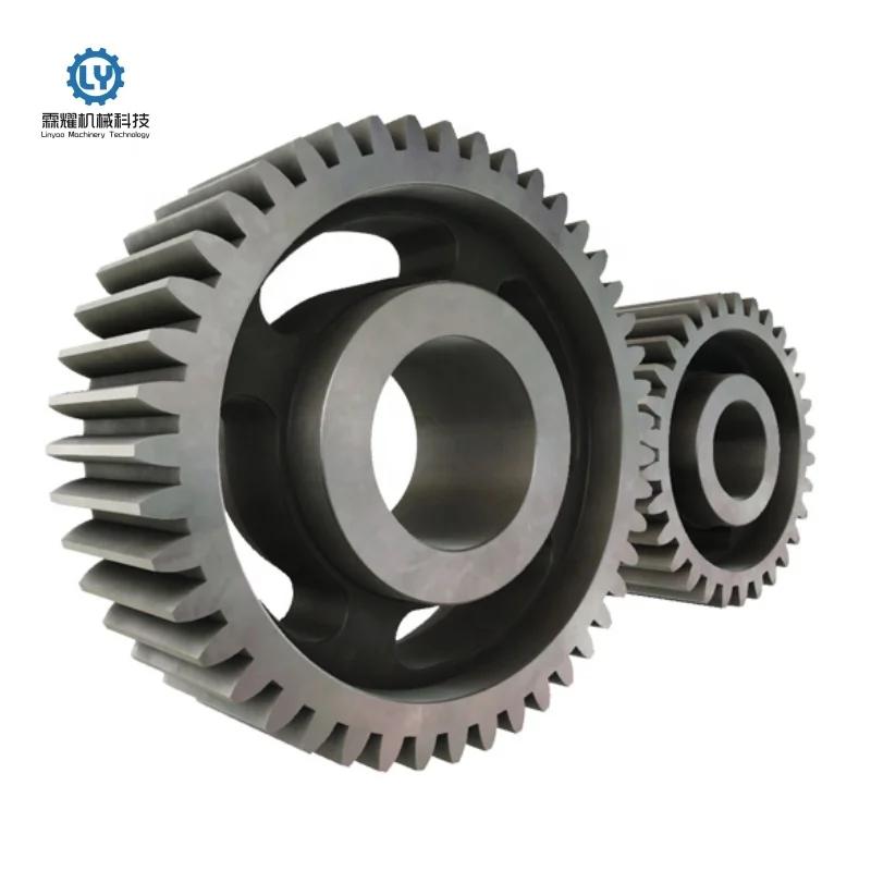 

Linyao Oem Rotary Kiln Large Spur Gear Custom Alloy Steel Casting Large Spur Gear For Industrial Equipments