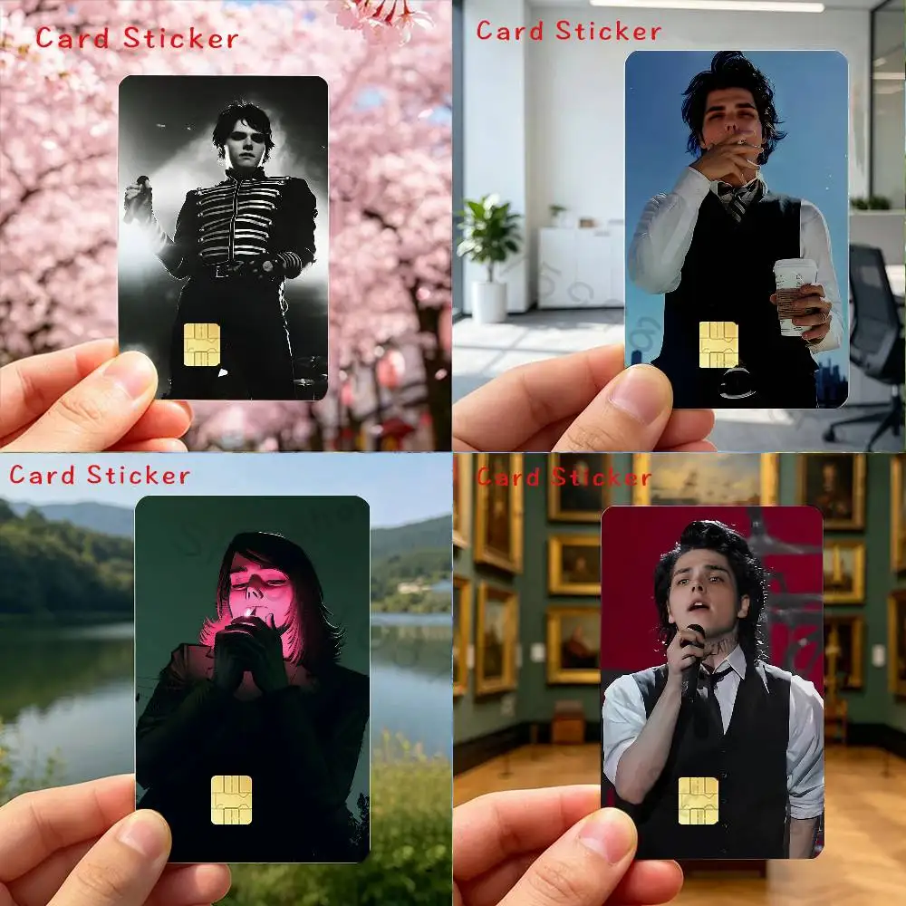 Lead Singer MCR G-Gerard W-Way Holographic Laser Shinny Film Skin Cover Sticker for Debit Credit Card Bank Card