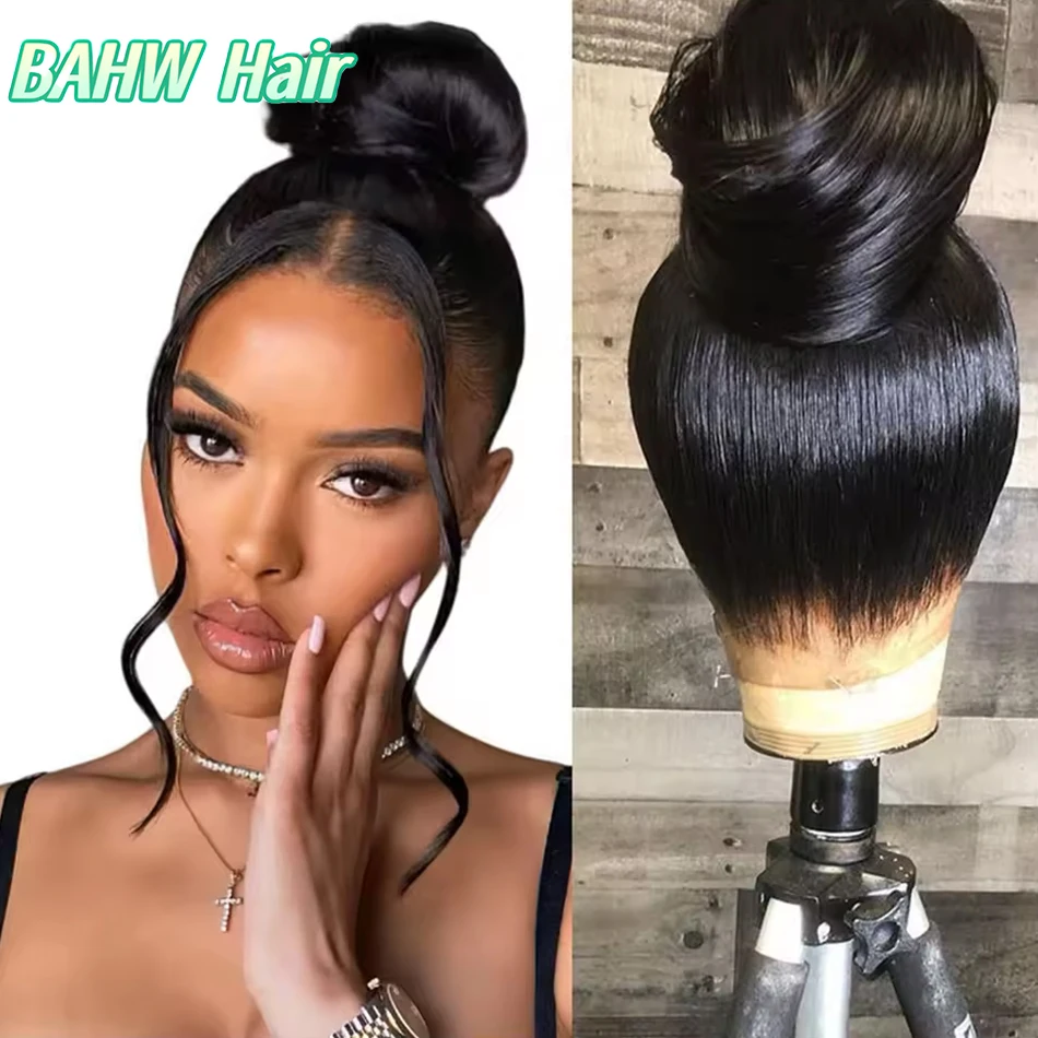 

Burmese Hair Invisible Strap 360 Full HD Lace Wig Straight Lace Front Wig 100% Human Hair Hidden Drawstring 360 Lace Frontal Wig