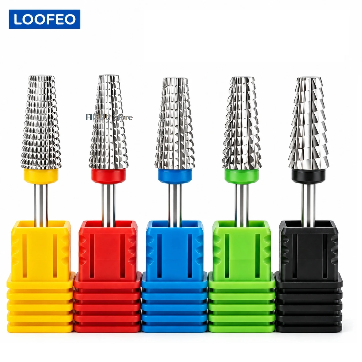 Trapezoid Stainless Steel Nail Drill Bit Milling Cutter Carbide Nail Bits for Gel Removal Cuticle Refining E-File Manicure Tool