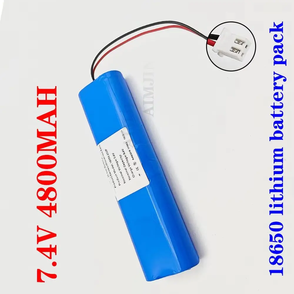 

2S2P Battery Pack 18650 Lithium-ion Battery 4800mAh 7.4 V, Suitable for Headlights/CCTV/cameras
