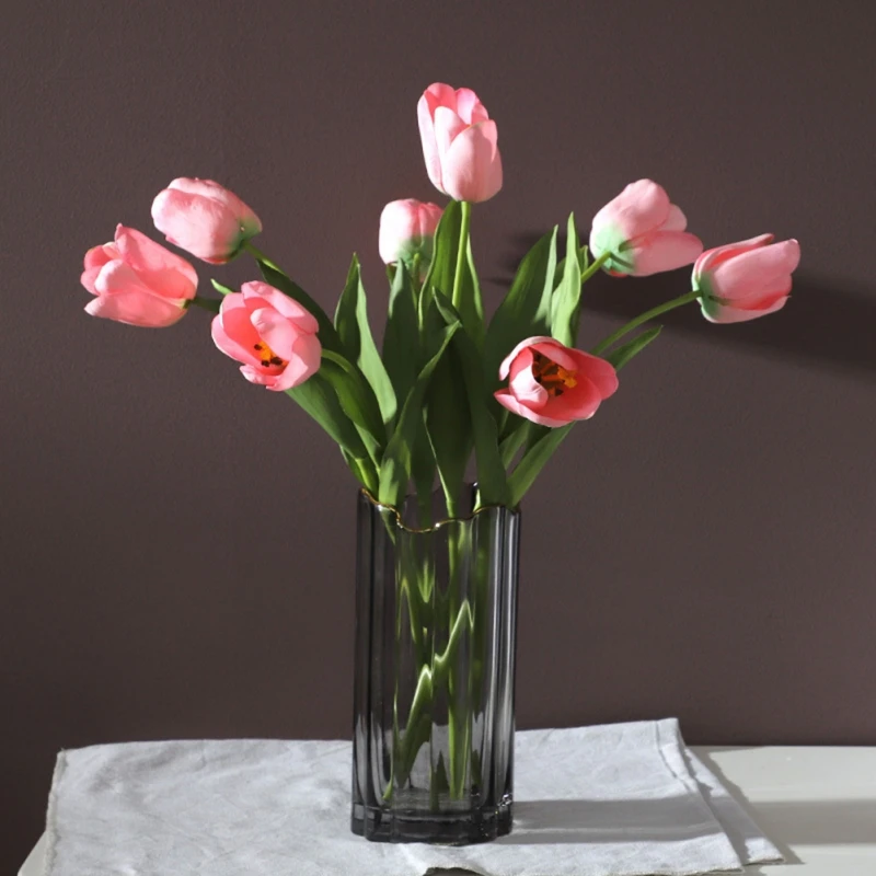 1pc Real Touch Tulips Artificial Flowers For Home Wedding Garden Bedroom Decoration Flores Artificiales Decoracion