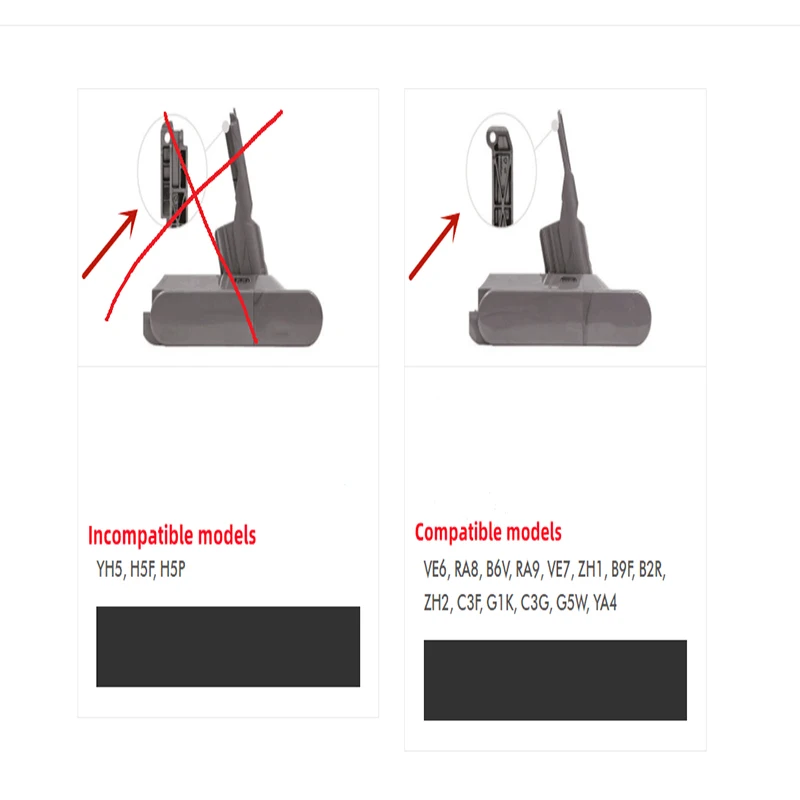 21.6V 4000mah/6000mAh wymienna bateria dla Dyson V8 absolutny odkurzacz ręczny dla Dyson V8 SV10 baterii 18650