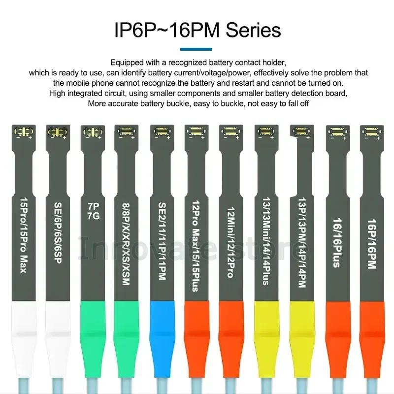 SUNSHINE IBoot A IPhone Mobile Phone Series Power Cable for IP6G~16 Pro Max Original Battery Data Test Repair ON/OFF Switch Line