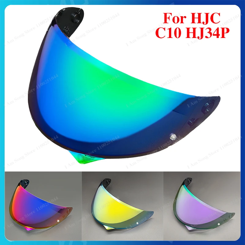 

Линза для мотоциклетного шлема HJC C10 HJ34P, защита от ультрафиолета, пыле- и ветрозащита, высокая светопропускная способность, сменный визор для шлема.