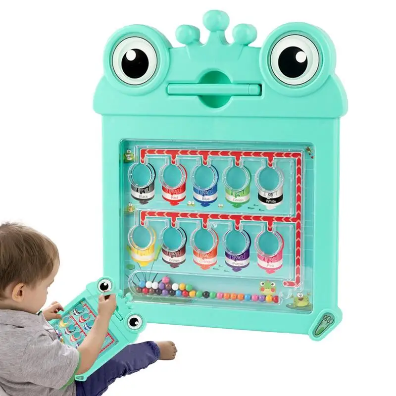 Kleursorteerbord Montessori Kleur Bijpassende Puzzel Magneet Bordspel Multifunctioneel Stevig Kleursorteerbord Voor Reizen