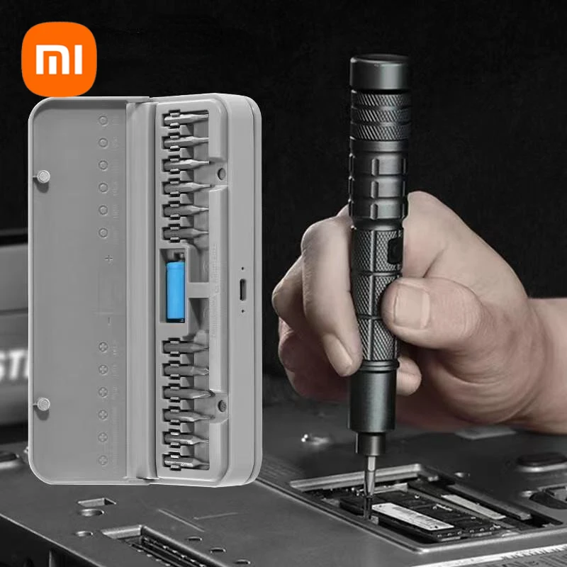 xiaomi chave de fenda eletrica cordless precision mini chave de fenda recarregavel manutencao com bits creationsapce cs0601a novo 01