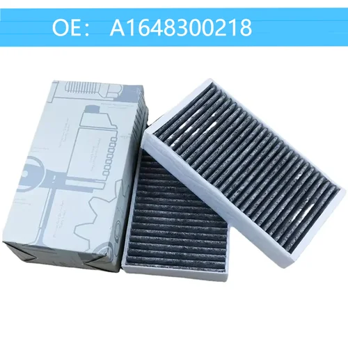 2 uds filtro de cabina de aire A1648300218 para MB W164 ML280 ML300 320 ML63 GL320 CDI GL350 420 450 500 R350
