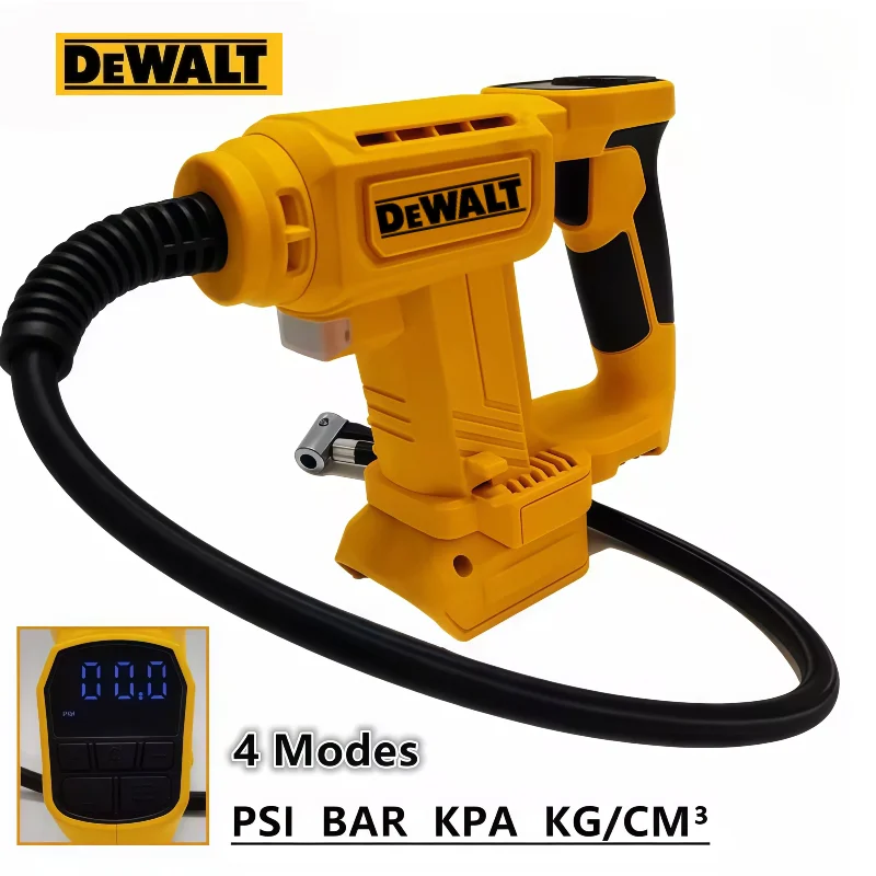 

Беспроводной воздушный насос Dewalt, автомобильный компрессор для шин с цифровым дисплеем и светодиодной подсветкой, электроинструмент для аккумуляторов Dewalt 20V 18V