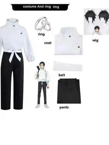 Anime Jujutsu Kaisen Yuta Okkotsu Cosplay Costume Men Costume Set