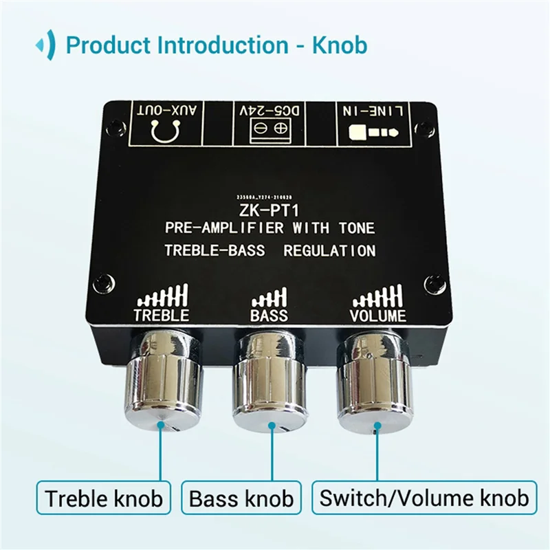 

6X Bluetooth 5.0 Decoder Board Dual Channel Stereo Low Noise High And Low Tone Pre-Module Amplifier Board ZK-PT1-Y47A