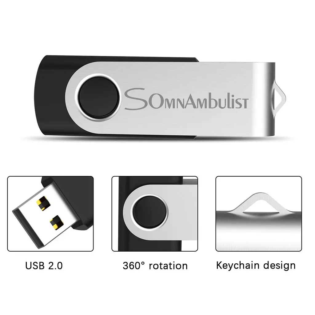 SomnAmbulist флеш-накопитель 32 Гб 64 Гб 128 ГБ высокоскоростной USB для ПК мобильный мини-накопитель 16 ГБ 32 ГБ USB флеш-накопитель 64 ГБ 8 ГБ 4 ГБ