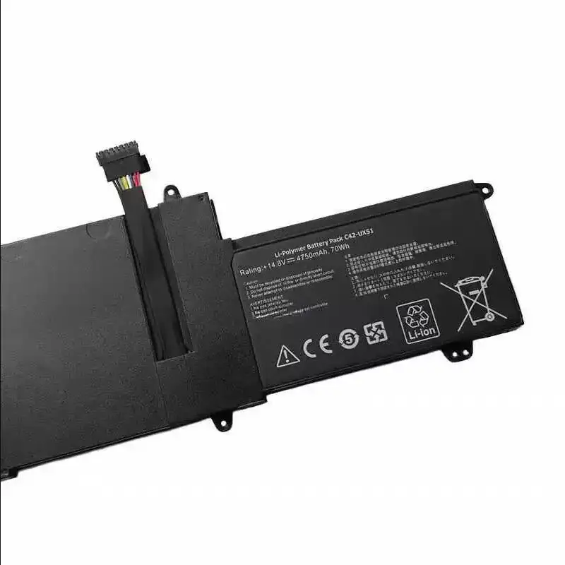 CP Laptop Battery C42-UX51 14.8V/70Wh/4750mAh For Zenbook UX51 UX51VZ UX51VZ-1A U500VZ U500VZ-CN032H BX51V Series Notebook