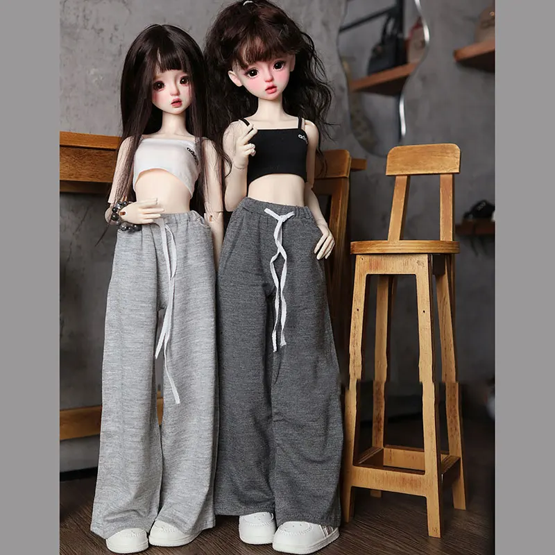 1/3Bjd lalka wielokolorowy spodnie 1/4Bjd Diy spodnie z szerokimi nogawkami 1/5Bjd spodnie Casual 1/6Bjd modalne spodnie akcesoria dla dziewczynek prezent urodzinowy