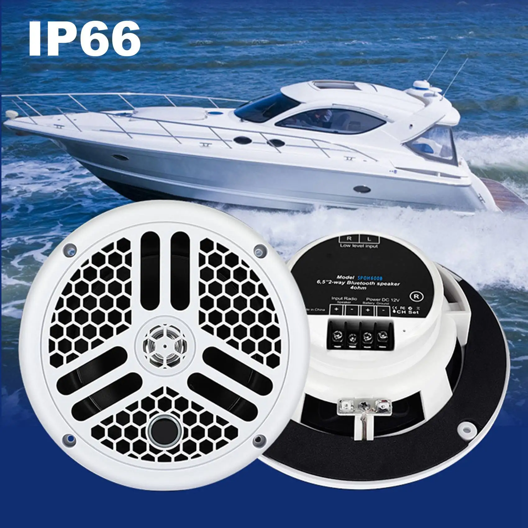 Main Speaker Marine Waterproof Speaker Boat Outdoor Speakers SPA Pool ATV Golf Cart Yacht Motorcycle Jet Ski