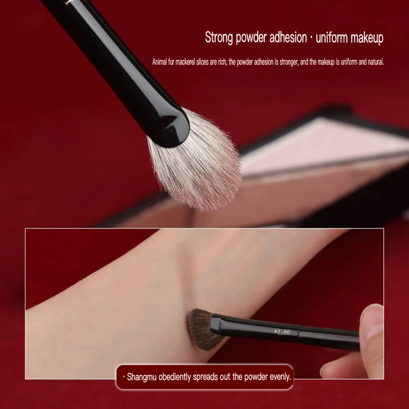 Charming Lady Red Glaze Facial Set Foundation Concealer Blush Contour Powder Beginner Soft Bristle Professional Makeup Brush