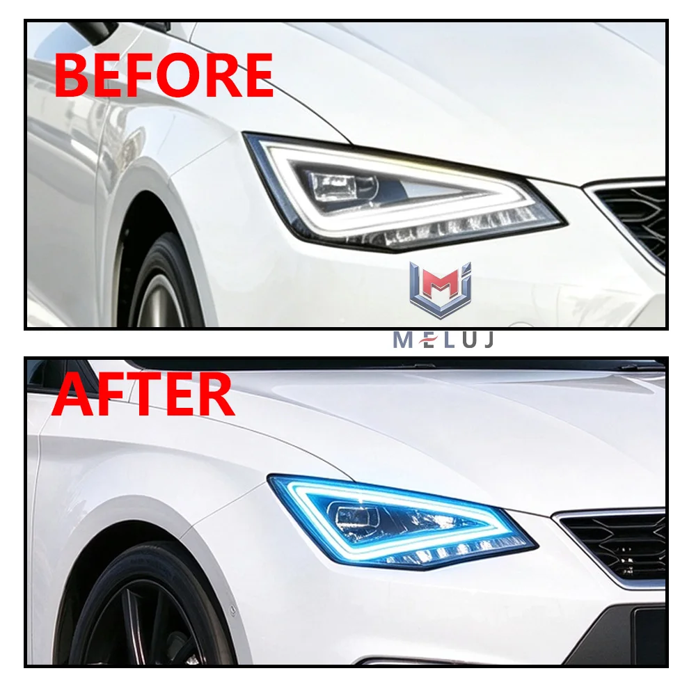 6F0941475A 6F0941476A B432745-F Angel Eye DRL LED Chip For VW Seat Ibiza 2022-2025 Ice Blue Headlight Light Source Module Parts