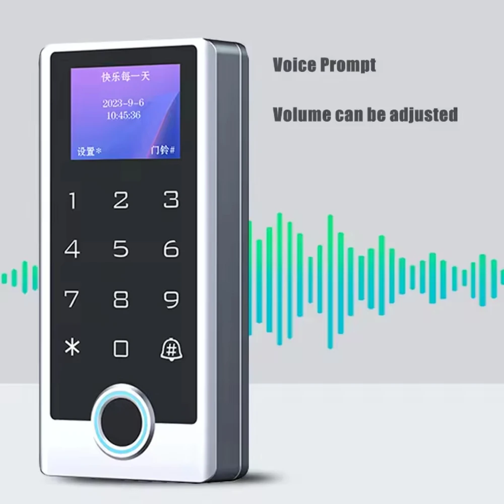 Economic 10,000 Large User Capacity IP66 Tuya Smart WIFI 2.4G Access Control with OLED Screen Used for Door Entry System